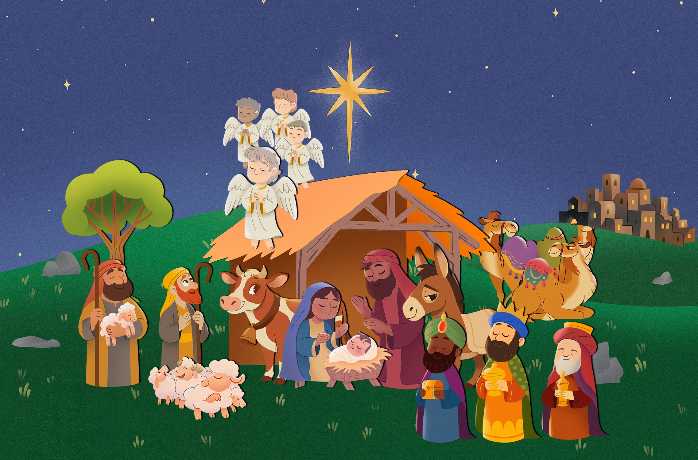 illustracion del fondo principal CALENDÁRIO DEL ADVENTO copy