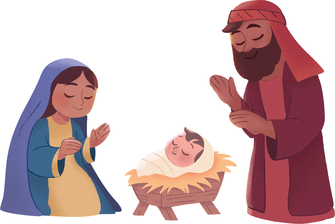 Illustrated Holy Family